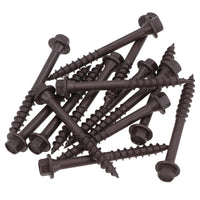 63mm Timber Sleeper Wood Screws For Railway Sleepers Hex Head Brown 150pc