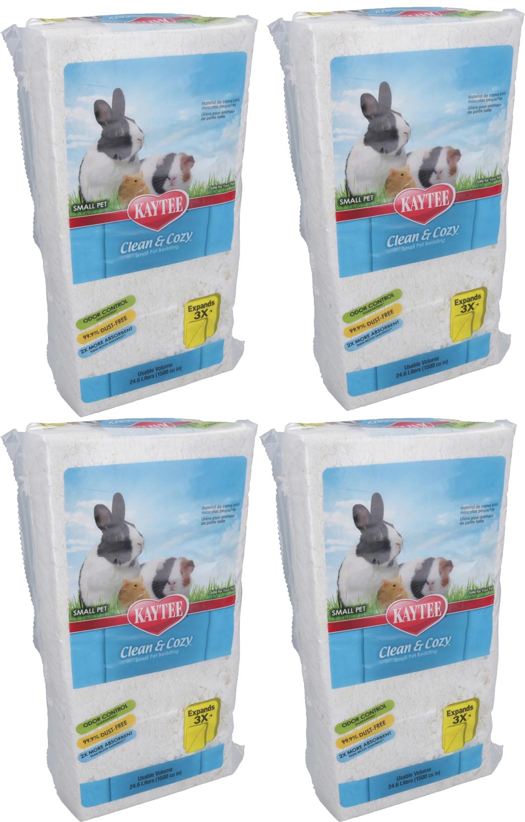 Litière pour petits animaux Clean &amp; Cozy de 24,6 L, 99 % sans poussière, contrôle des odeurs