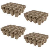 Biodegradable Seedling Starter Germination Trays Fibre Plant Pots