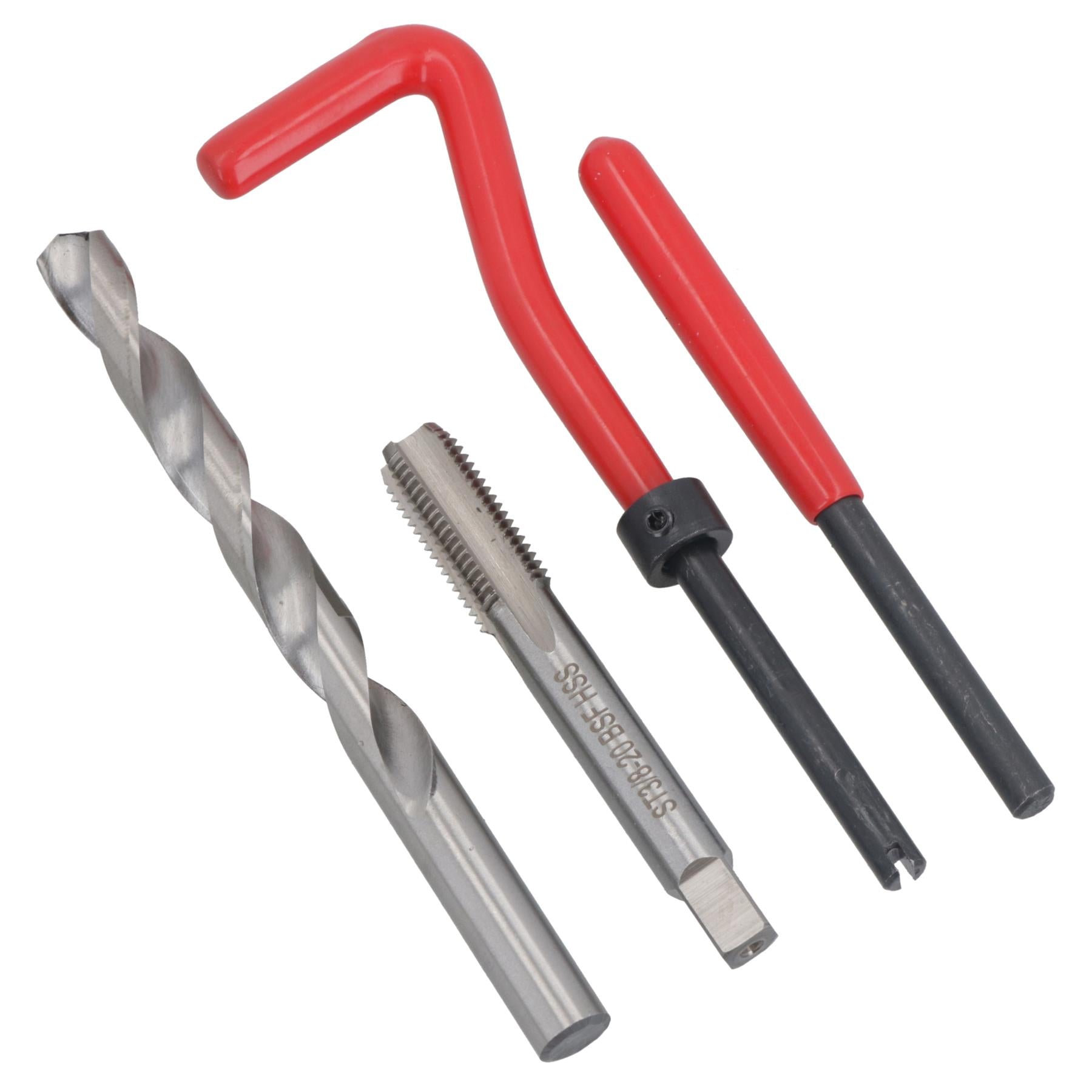 3/8” x 20 BSF Thread Repair Cutter Kit Helicoil Set for Damaged Threads 14pc