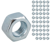 M10 x 1.5mm Hex Full Nut Fastener Hexagonal Metric Nuts Grade 8 Zinc Plated