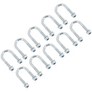 M8 Round Bend U Bolt 27mm x 53mm Width x Length Pipe Clamp Fixing