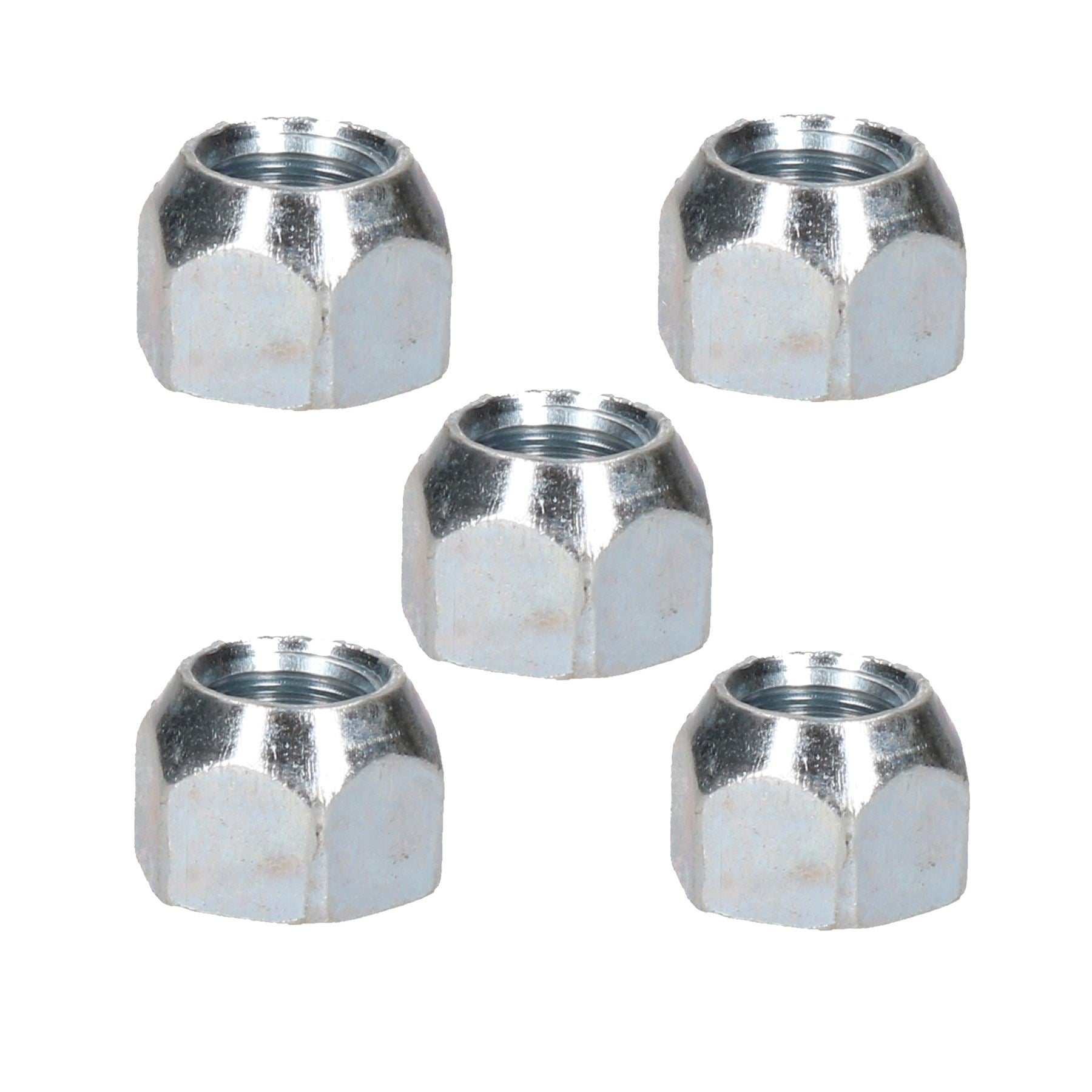 Lot de 5 écrous de roue coniques M12 x 1,5 pour moyeux de suspension de remorque