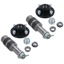 2 PACK Trailer Wheel Hubs & Extended Stub Axles 4" PCD