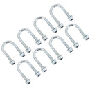 M8 Round Bend U Bolt 27mm x 53mm Width x Length Pipe Clamp Fixing