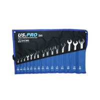 Metric MM Combination Spanner Wrench Set 6mm - 22mm Stubby + Normal 25pc