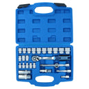 3/8in Drive Shallow Metric Socket And Accessory Set 6mm – 24mm 26pc