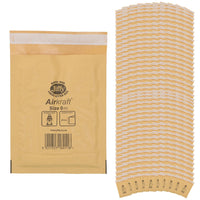400pk Genuine Gold Jiffy Bag Airkraft Bubble Padded Mail Bag Envelope Size 0