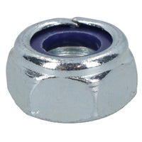 M8 x 1.25mm Nyloc Nut Fastener Hexagonal Metric Nuts Grade 8 Zinc Plated