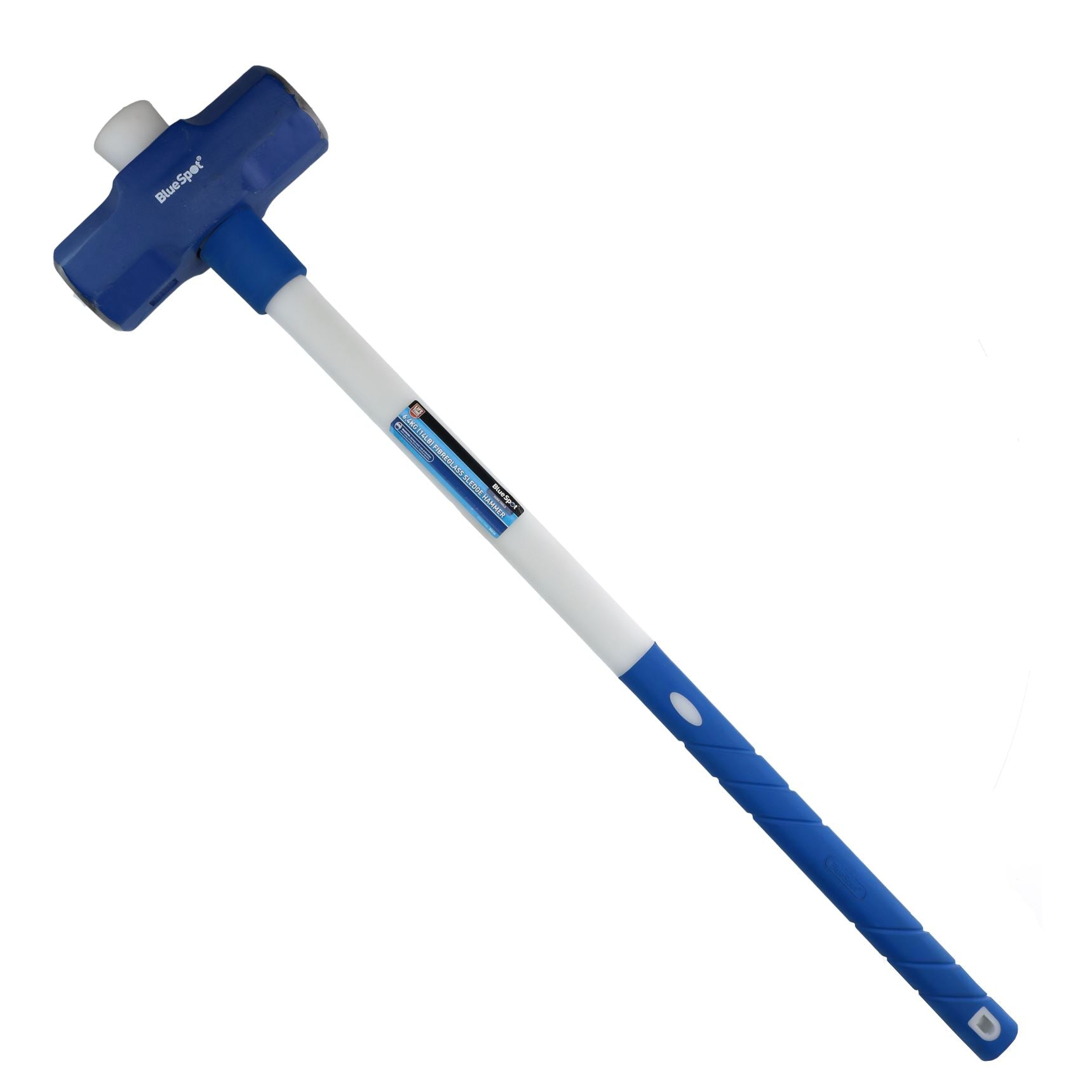 14Lb / 6.4kg Sledge Hammer With Fibreglass TPR Handle Demolition Post Driving