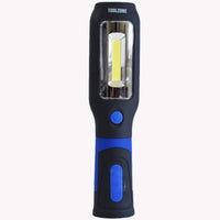 Lampe torche LED COB 3 W, lampe de travail d'inspection magnétique, inclinaison à 180 degrés