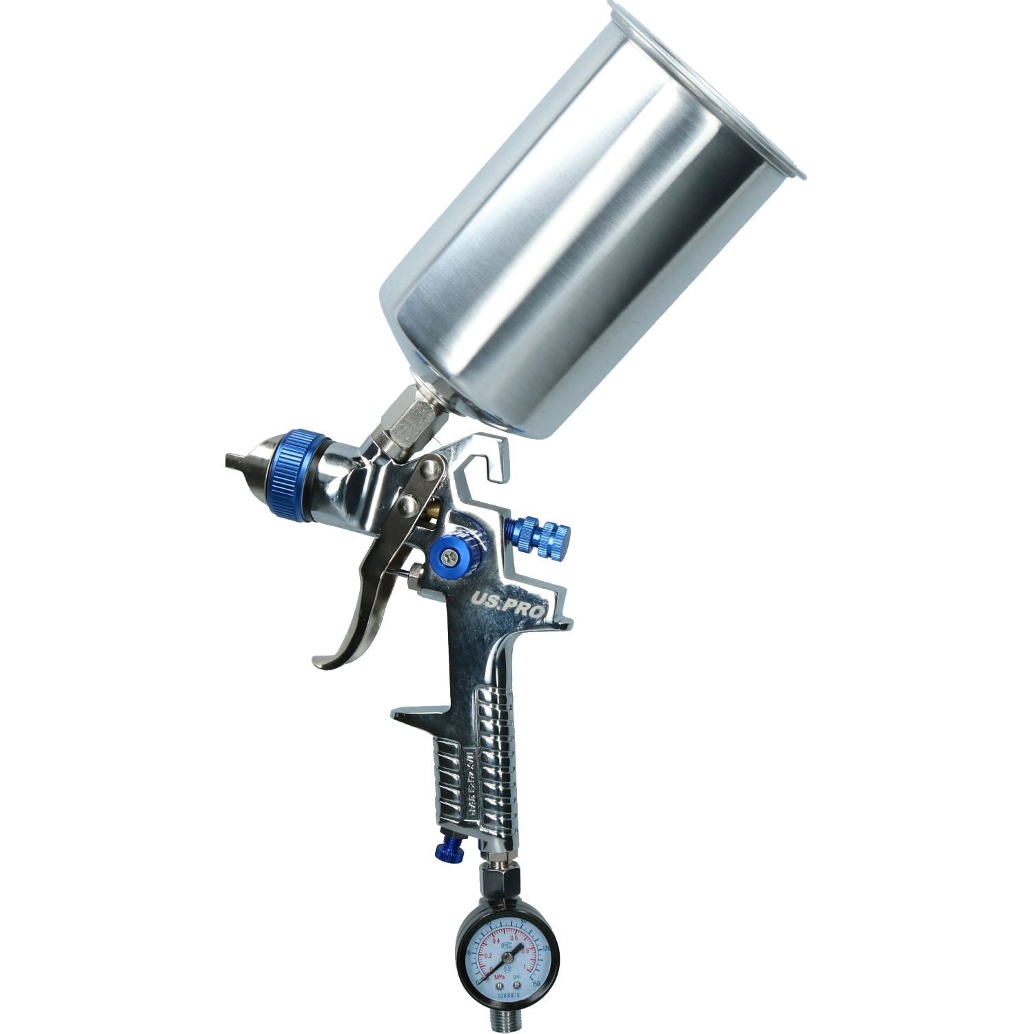 HVLP Gravity Feed Spray Gun 1.4mm & 2.0mm, 1/4" BSP In Line Moisture Trap