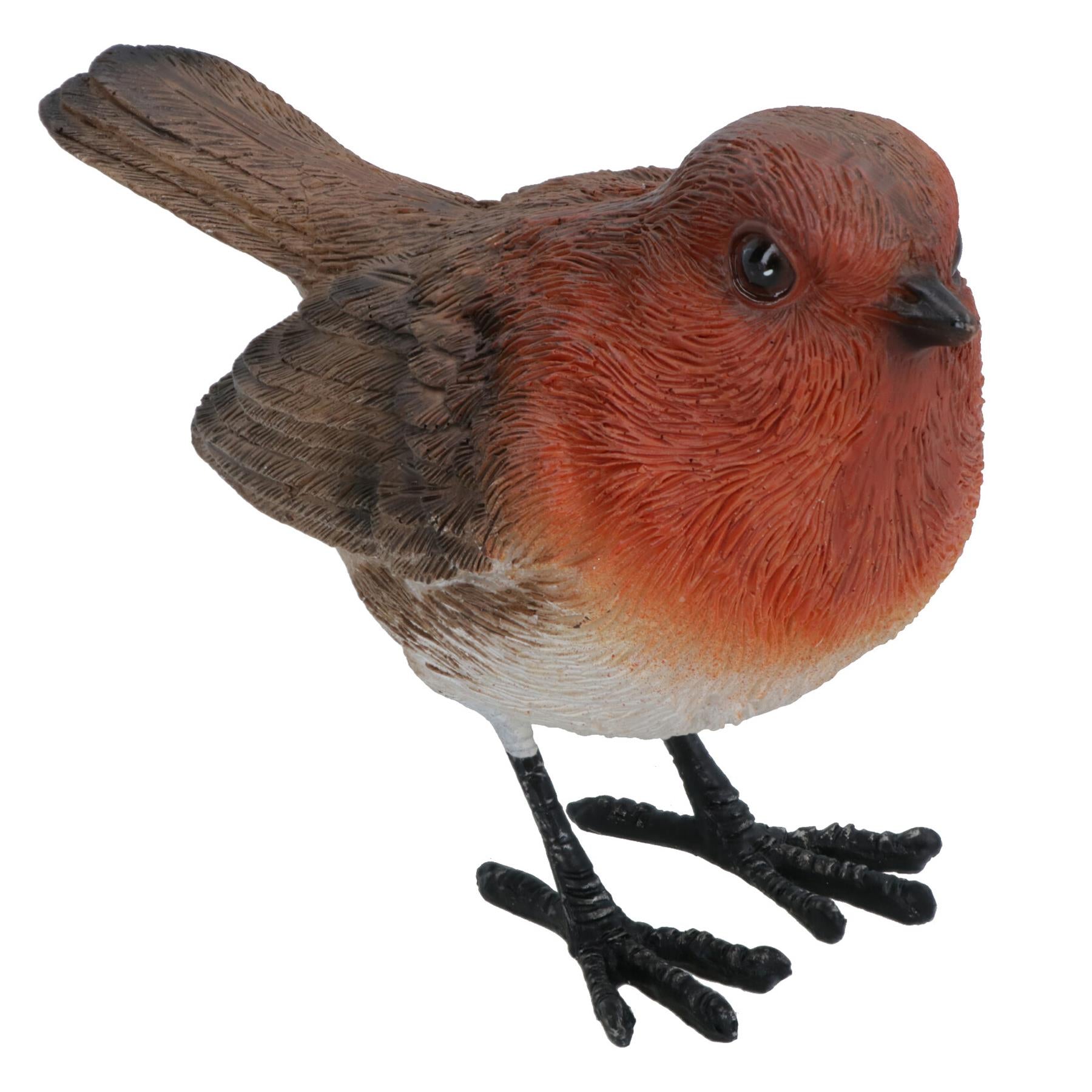 Robin Red Brest Garden Sculpture Ornament Statue Resin Decoration Animal Bird