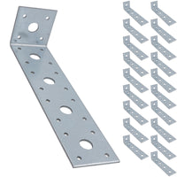 Heavy Duty Angle Bracket Fastening Plate Galvanised Steel 200 x 50 x 50mm