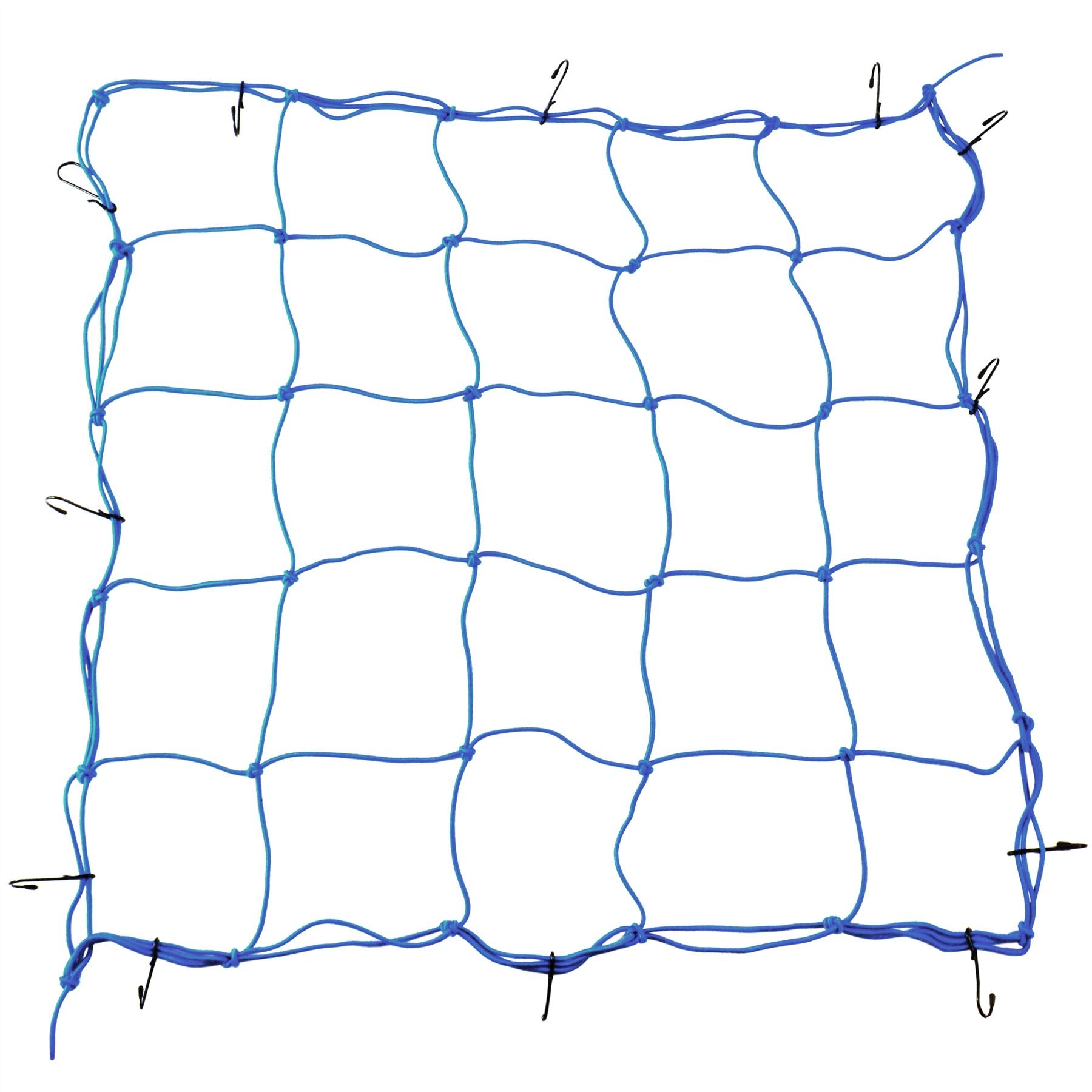 Bungee Rope Net Hooks Cargo Hold Down Elastic Blue Cord Steel Hooks GAR62