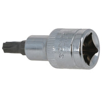 T40 Male Torx Bit Star Socket 1/2" Drive Standard Internal Chrome Vanadium Steel