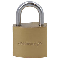 32mm Iron Padlock Security Lock Brass Finish with Hardened Steel Shackle