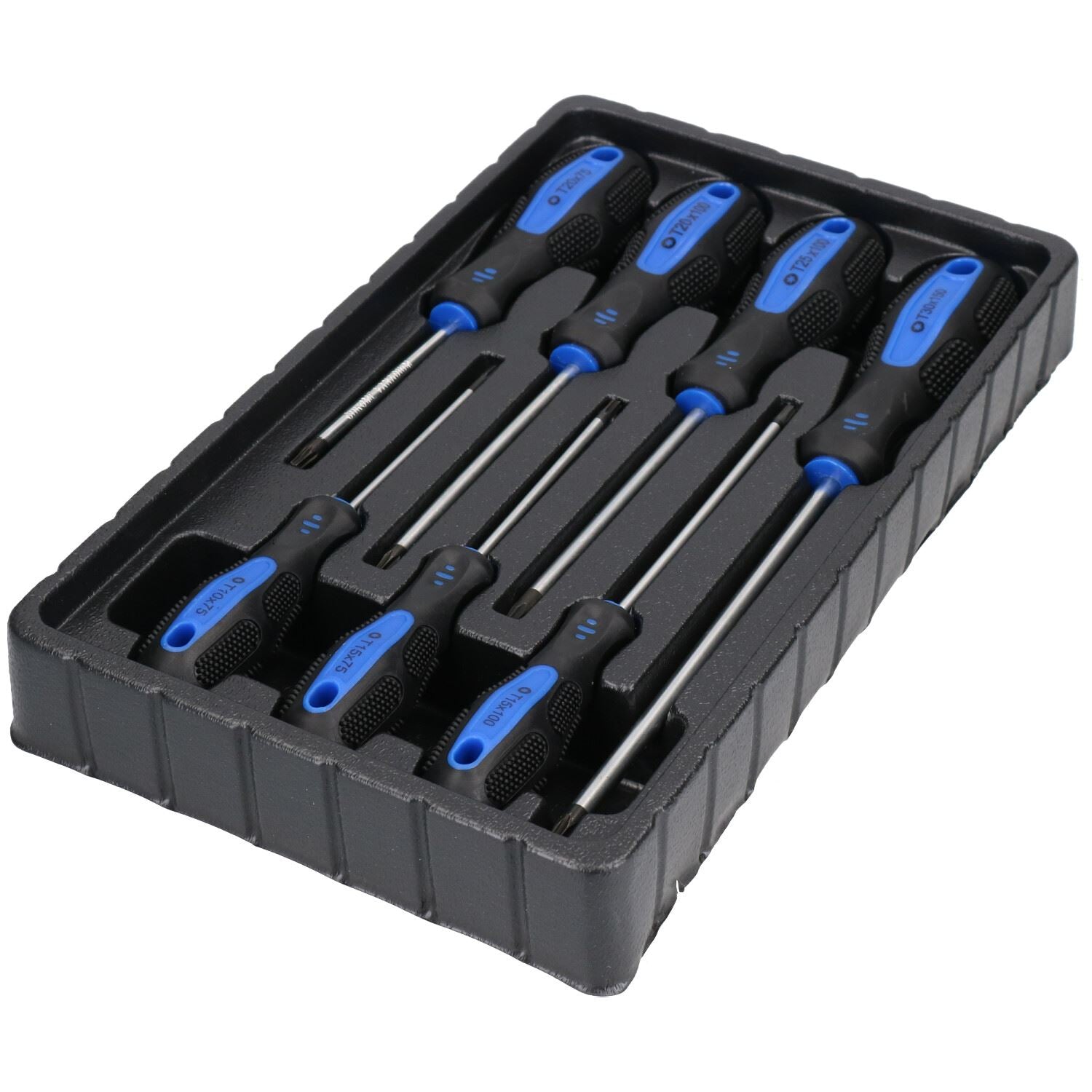 7pc Torx Star Magnetic Screwdriver Set With Cushioned Grip T10 - T30