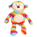 Rainbow Sonny Monkey Hundespielzeug, Kuscheltier mit Quietschgeräuschen, 38 cm