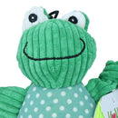 Small Frog Knottie Plush Durable Multi Squeaky Dog Puppy Toy 7x12x20cm