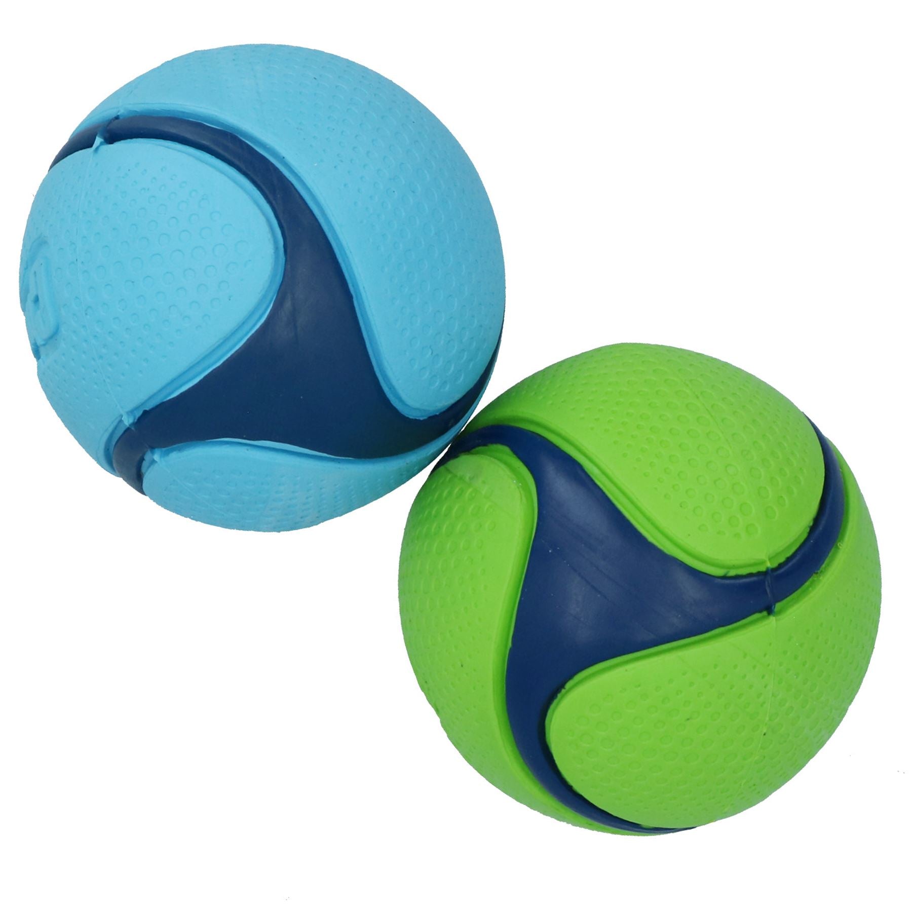 2PK Medium Durable High Bounce Rubber Scent Fetch Ball Duo Ball Dog Ball Gift