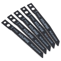 5pc EPTN02 HSS Eclipse Jigsaw Blade 2.5 - 6mm Cutting 1.8mm Tooth Spacing Medium-Thick
