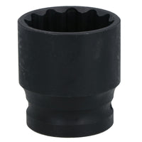 30mm 1/2in. Drive Shallow Metric Impact Impacted Socket 12 Sided Bi-hex