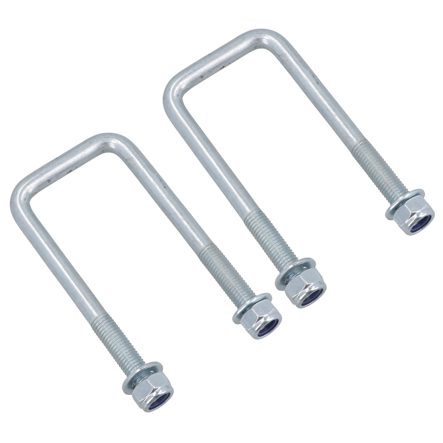 2 écrous de boulon en U à haute résistance pour ressorts à lames paraboliques jumelés pour remorques Ifor Williams