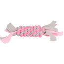 Pink Small Dog Puppy Fleecy Rope Coil Play Toy Great For Teeth & Gums
