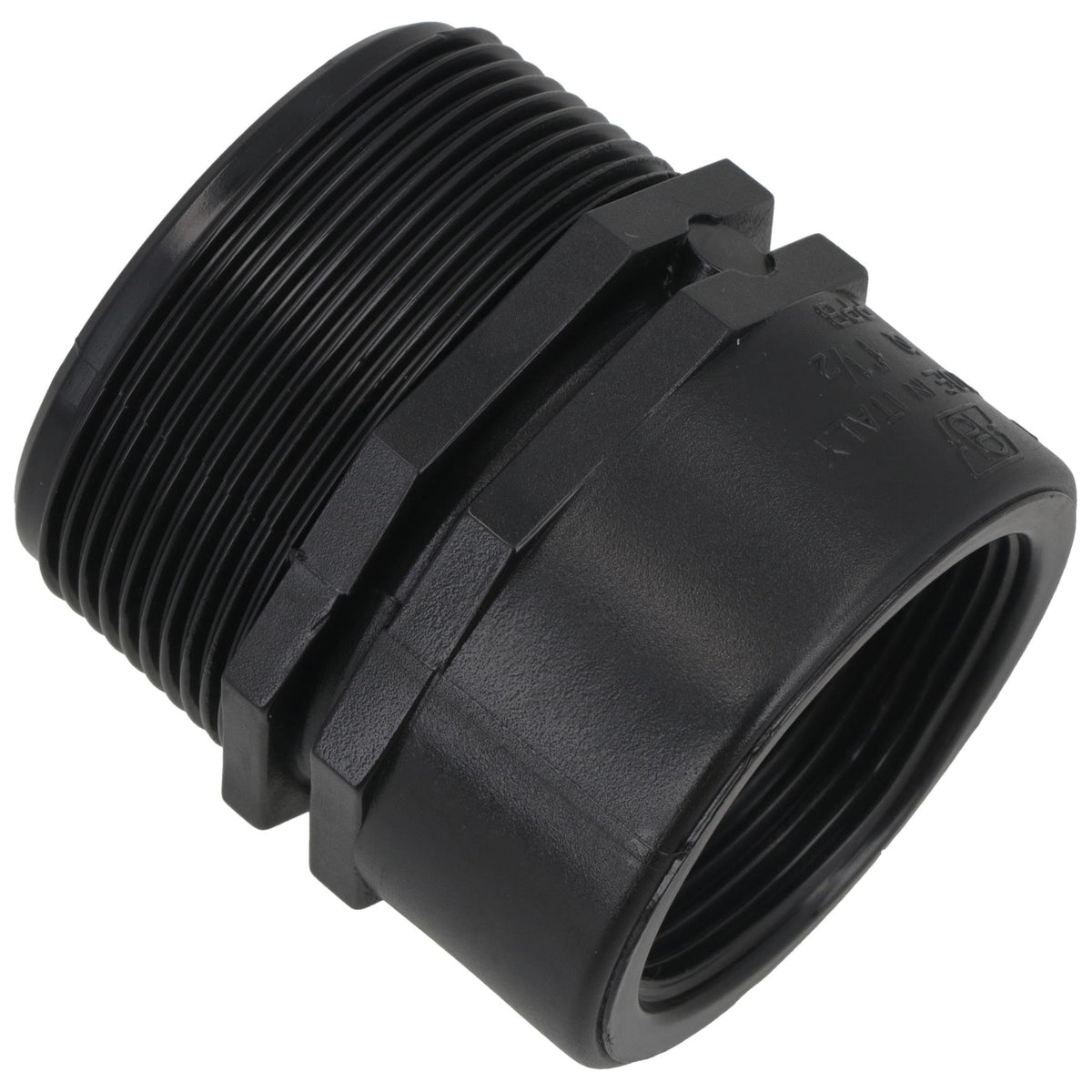 Polypropylene PP Threaded Reducing Socket Male – Female 2in – 1-1/2in BSP