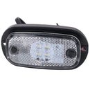 Feu de gabarit avant à LED blanc/transparent/lampe pour remorque caravane 12v 24v TR122