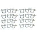 12mm D Shackles Dee Link Towing Rigging Pin Loop Galvanised Steel