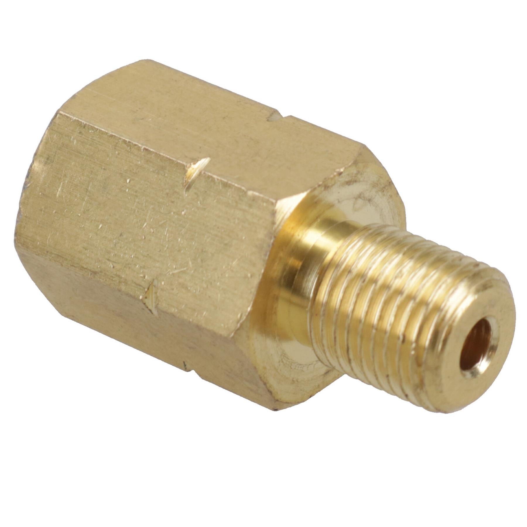 Brass Brake Pipe Union Fitting Adaptor Metric M10 Male – M12 Female