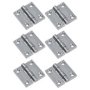 Polished Door Butt Hinge Stainless Steel 50mm x 50mm 316 Marine Cabin