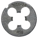 1/8" - 1/2" BSW Tap & Die Whitworth Tungsten Steel Taper Tap & 25mm Die