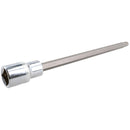 7mm Hex Allen Key Long Bit Internal Socket Metric 1/2" Drive 200mm Length Cr-V