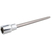 7mm Hex Allen Key Long Bit Internal Socket Metric 1/2" Drive 200mm Length Cr-V