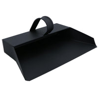 Black Hooded Bannister Dustpan and Brush Ash Carrier Fire Place Log Burner