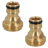3/4in BSP Male Brass Tap Connector For Garden Hoses Taps Quick Release