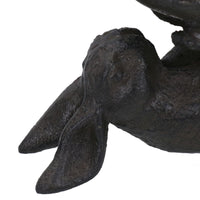 Bain de lapin/oiseau en fonte mangeoire assis ornement jardin caractéristique statue maison