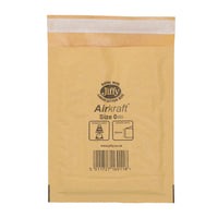 10pk Genuine Gold Jiffy Bag Airkraft Bubble Padded Mail Bag Envelope Size 0