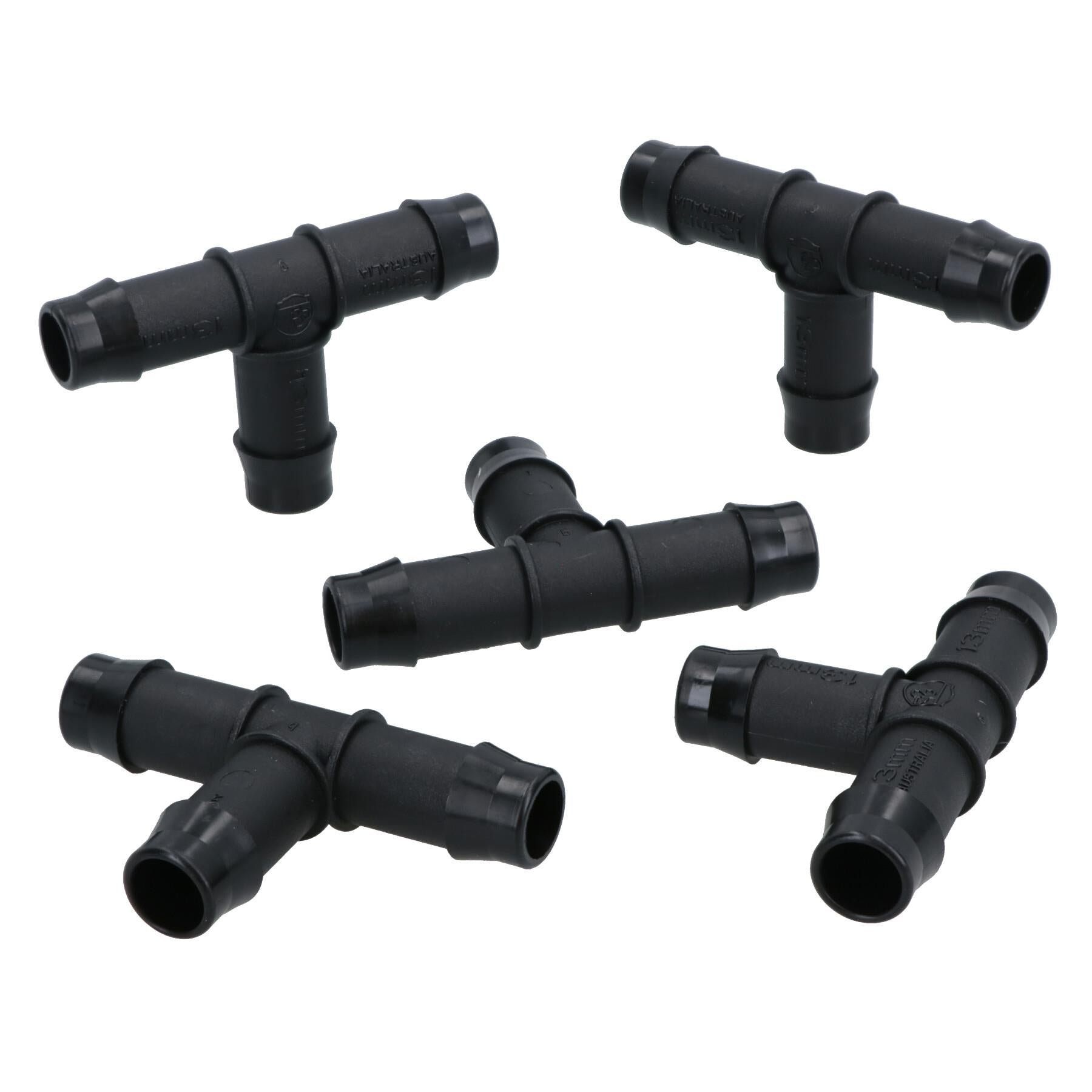 Hozelock T Piece Connectors Pipe Joiners 13mm Pipe Garden Micro Irrigation