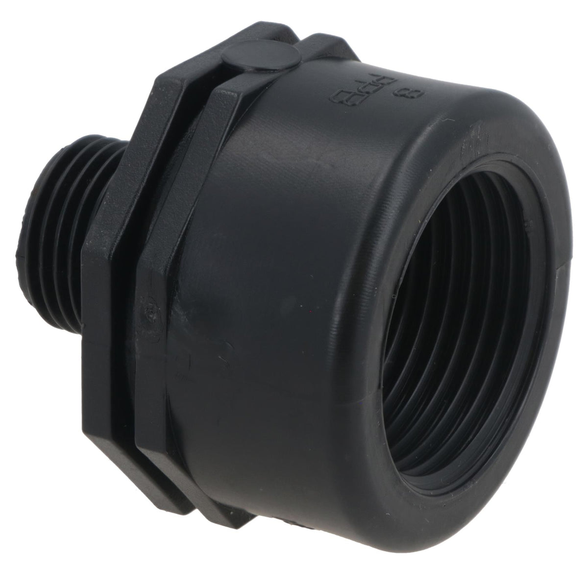 Polypropylene PP Threaded Reducing Socket Female – Male 1in – 1/2in BSP