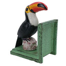 Toucan Bookends Ornament Figurine Cast Iron Stand Holder Bird Animal Guinness