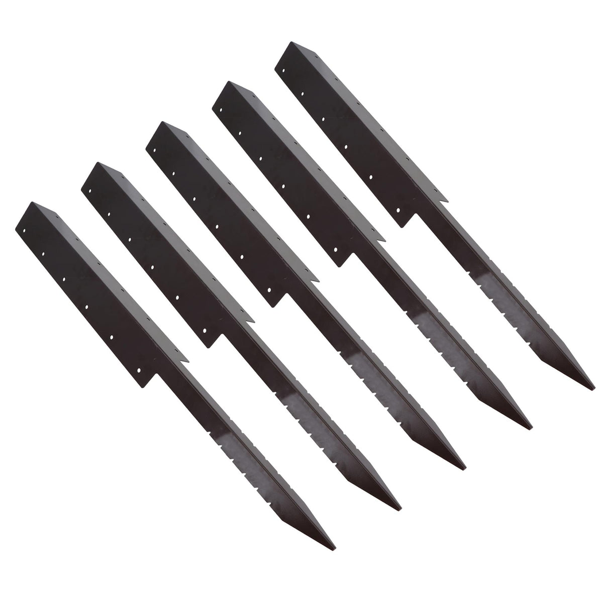 Garden Triple Sleeper Corner Support Stake Spike Fastener Brown 930mm