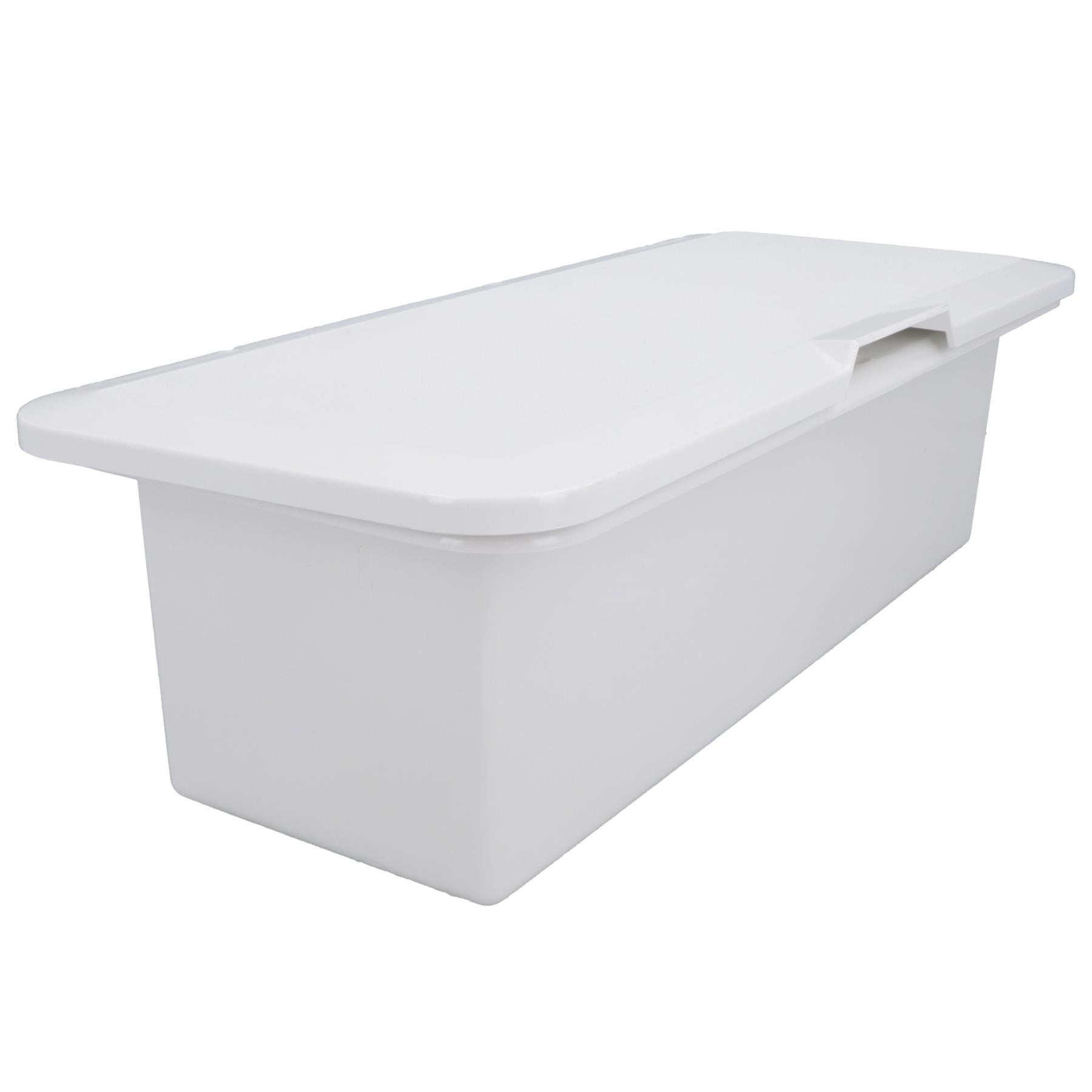 Aufklappbare Kunststoff-Aufbewahrungsbox für Decks, Schrankluke, 43 cm x 18 cm, für Boote und Wohnmobile