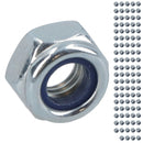 M4 x 0.7mm Nyloc Nut Fastener Hexagonal Metric Nuts Grade 8 Zinc Plated