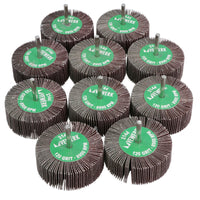 120 Grit 80mm Flap Wheel Disc Abrasive Sanding Pads For Drills Grinders 6mm Shank