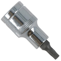 T27 Außen-Torx-Bit Stern-Steckschlüssel 1/2 Zoll Antrieb Standard Innen Chrom-Vanadium-Stahl