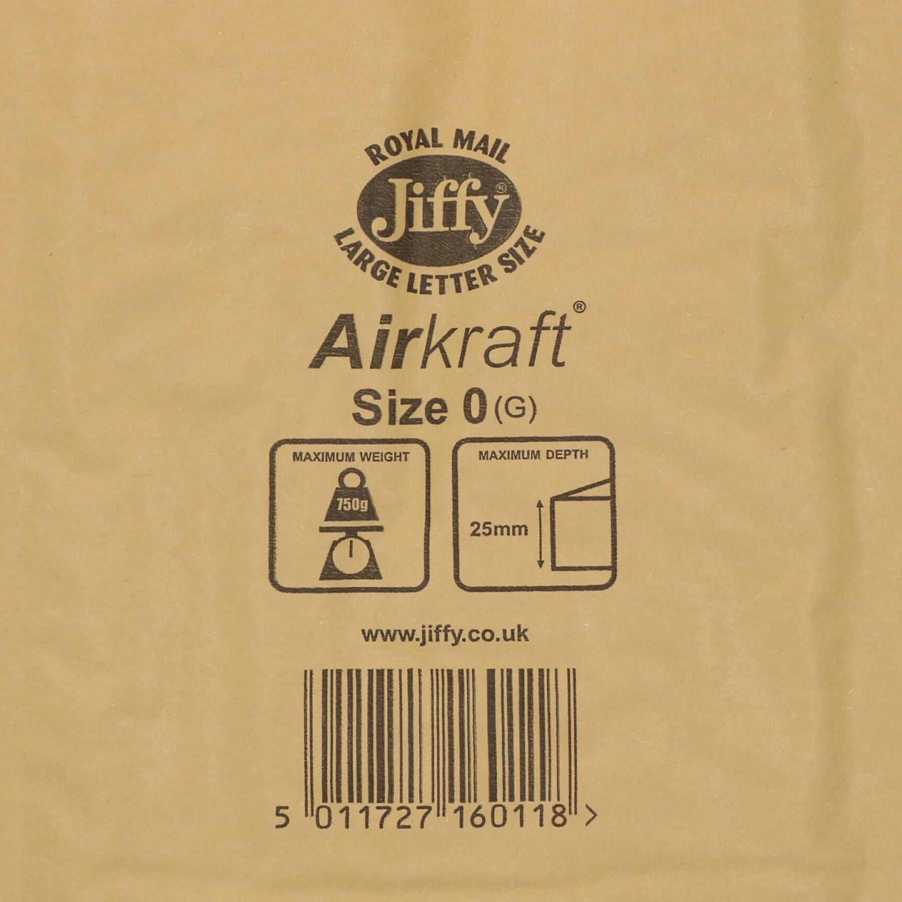 100pk Genuine Gold Jiffy Bag Airkraft Bubble Padded Mail Bag Envelope Size 0